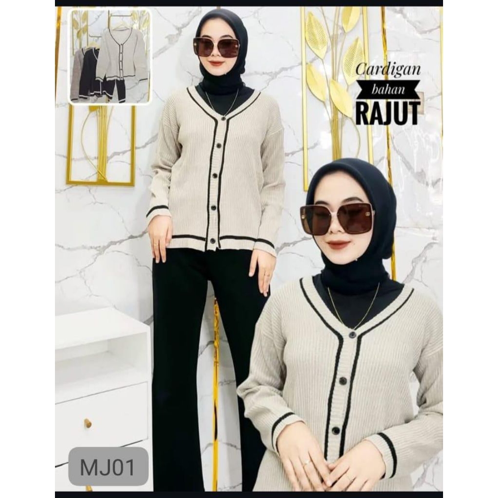 CARDIGAN RAJUT WANITA KEKINIAN BAJU KOREA STYLE