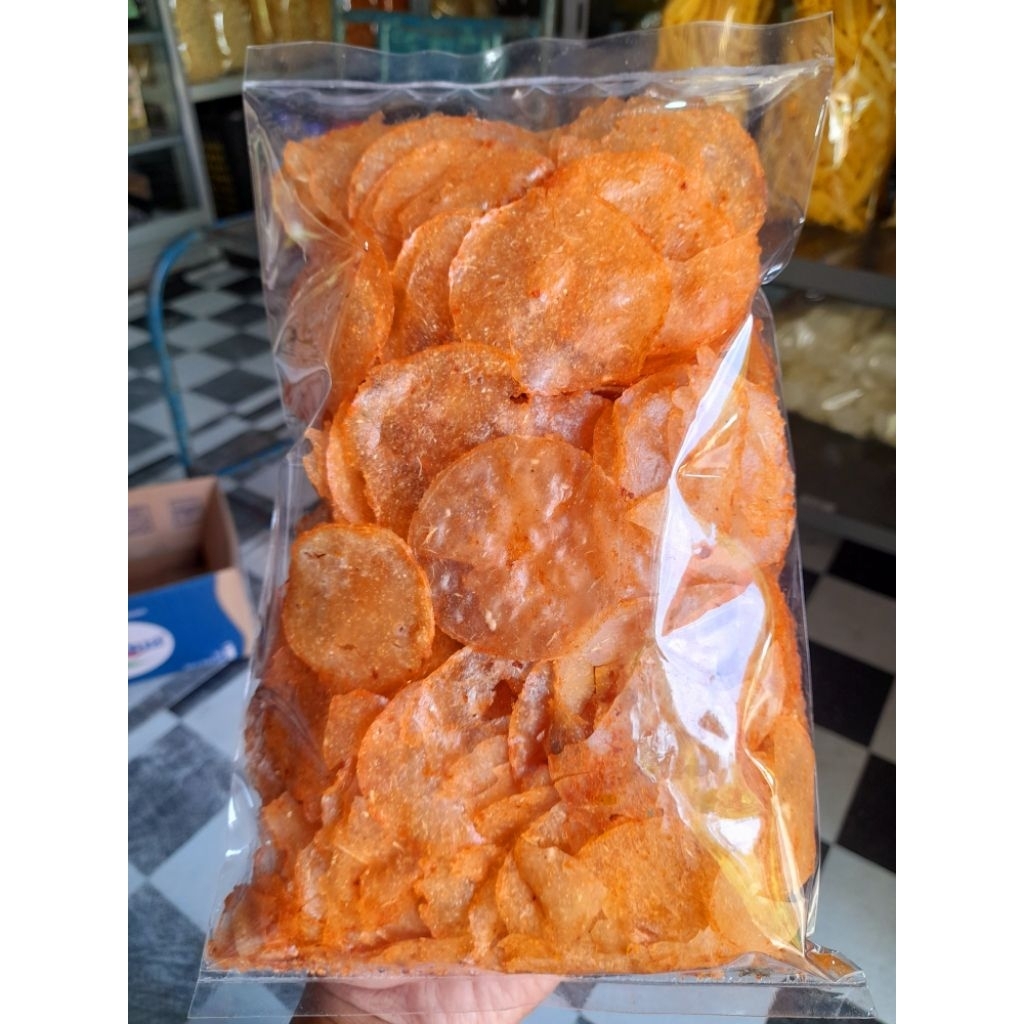 

Kripik kaca atau kripca pedas mantab