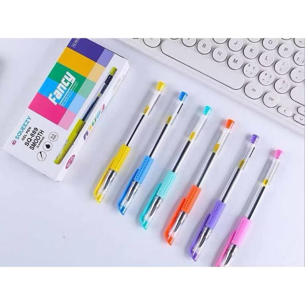 

Pulpen Gel Tinta Hitam / Pena Gel / Gel Pen Office Smooth 0,5mm GP-SQ889 (1 Pack 12 Pcs)
