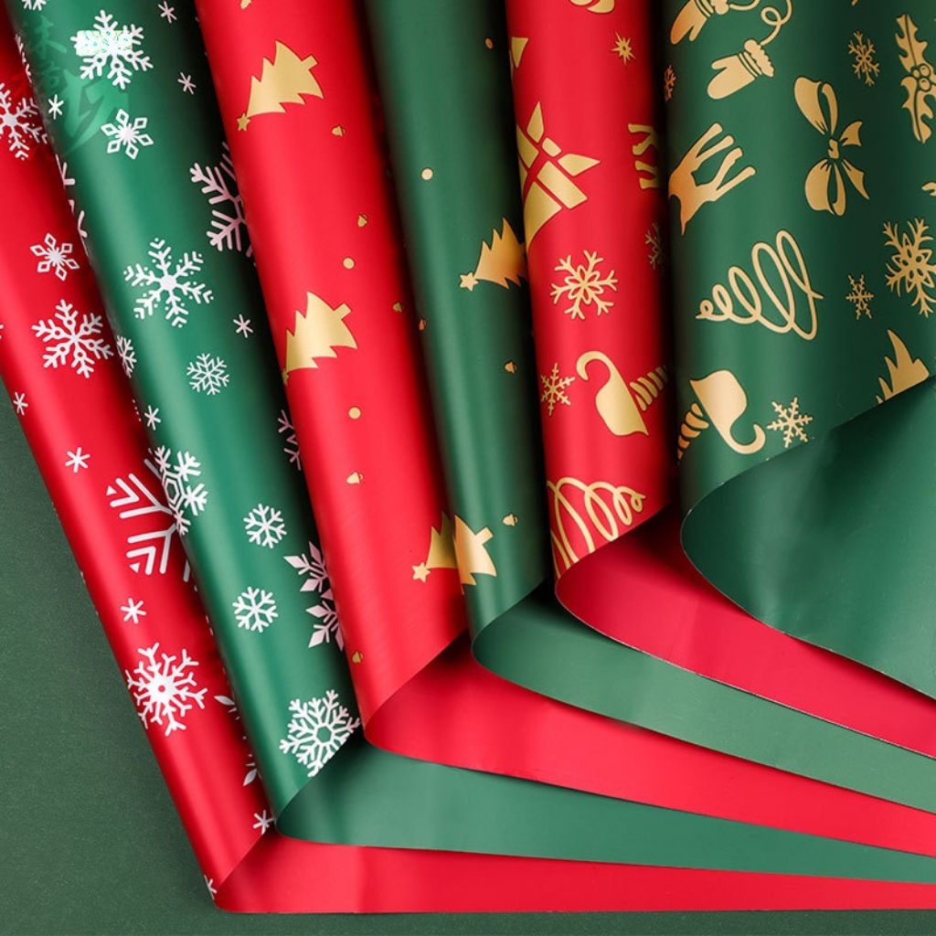 

LUXURY CHRISTMAS GIFT WRAPPINGCRAFT NATAL WRAPPING MOTIF MERRY CHRISTMAS