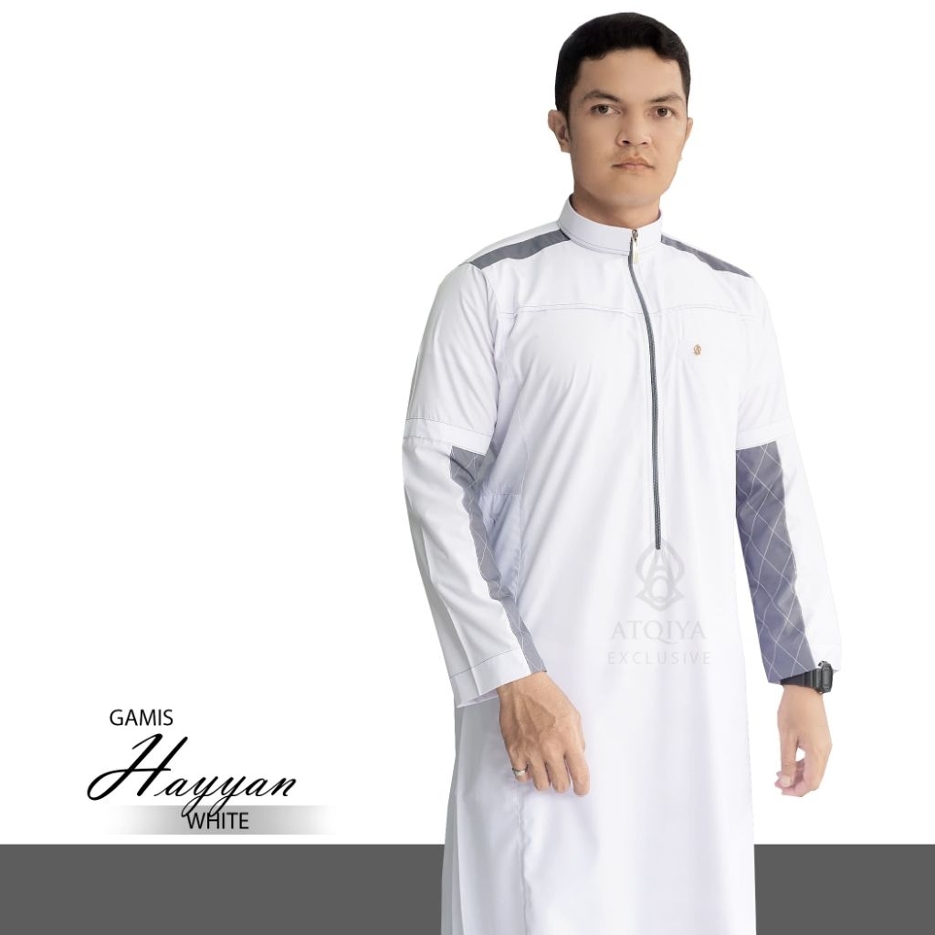 Gamis ATQIYA THOBE HAYYAN / Jubah Pria Dewasa / Gamis Slimfit / Gamis Keren Dan Elegan