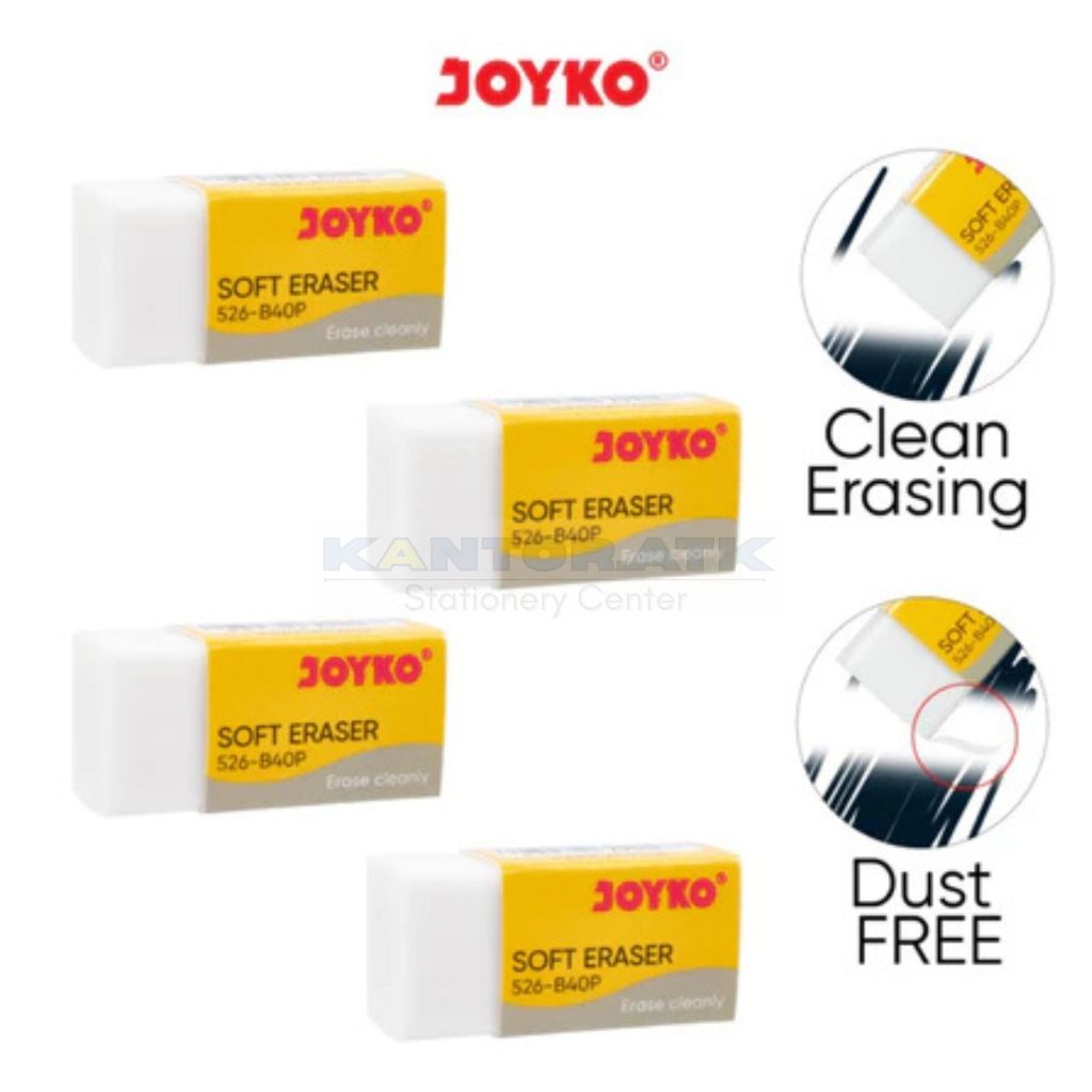 

Ay00! Penghapus Joyko Kecil B40 Hitam Putih (1Pack isi 40Pcs)