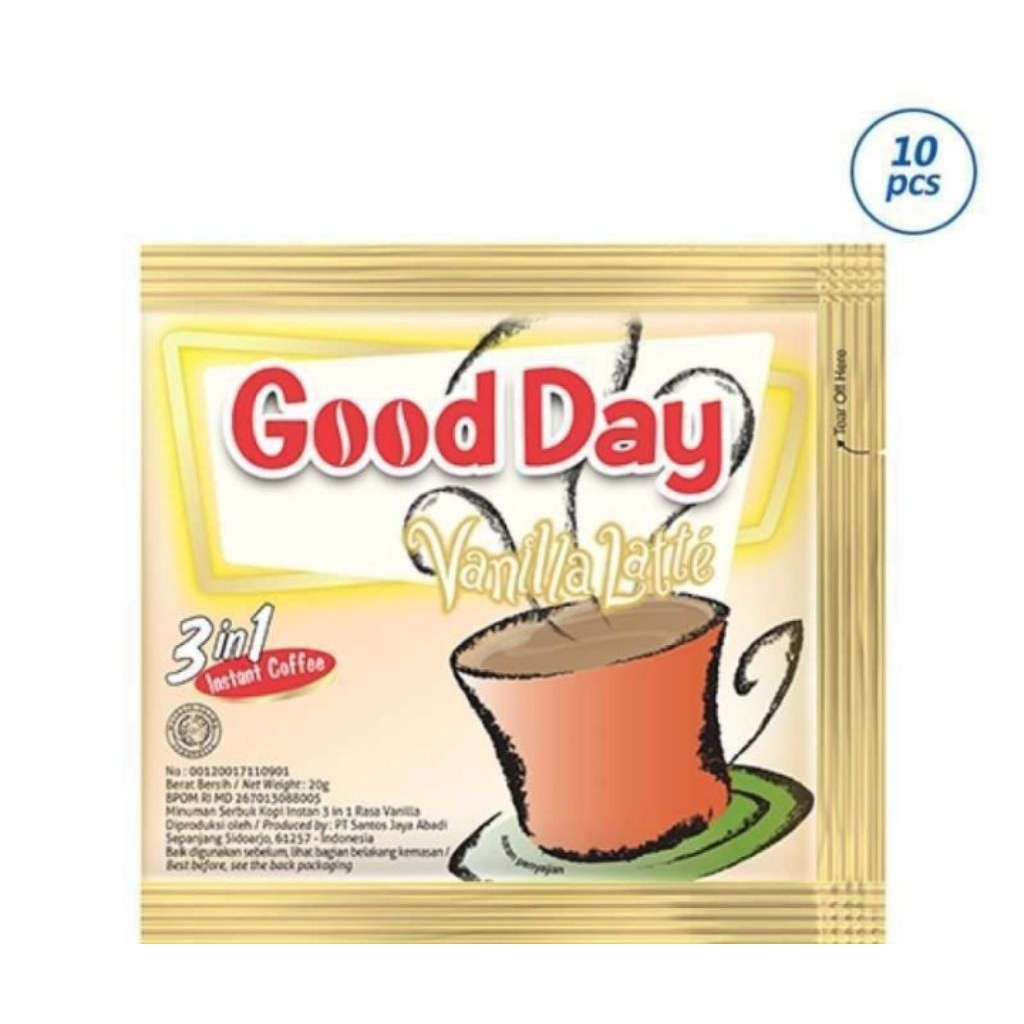 

GoodDay vanila latte 20g 1 renceng
