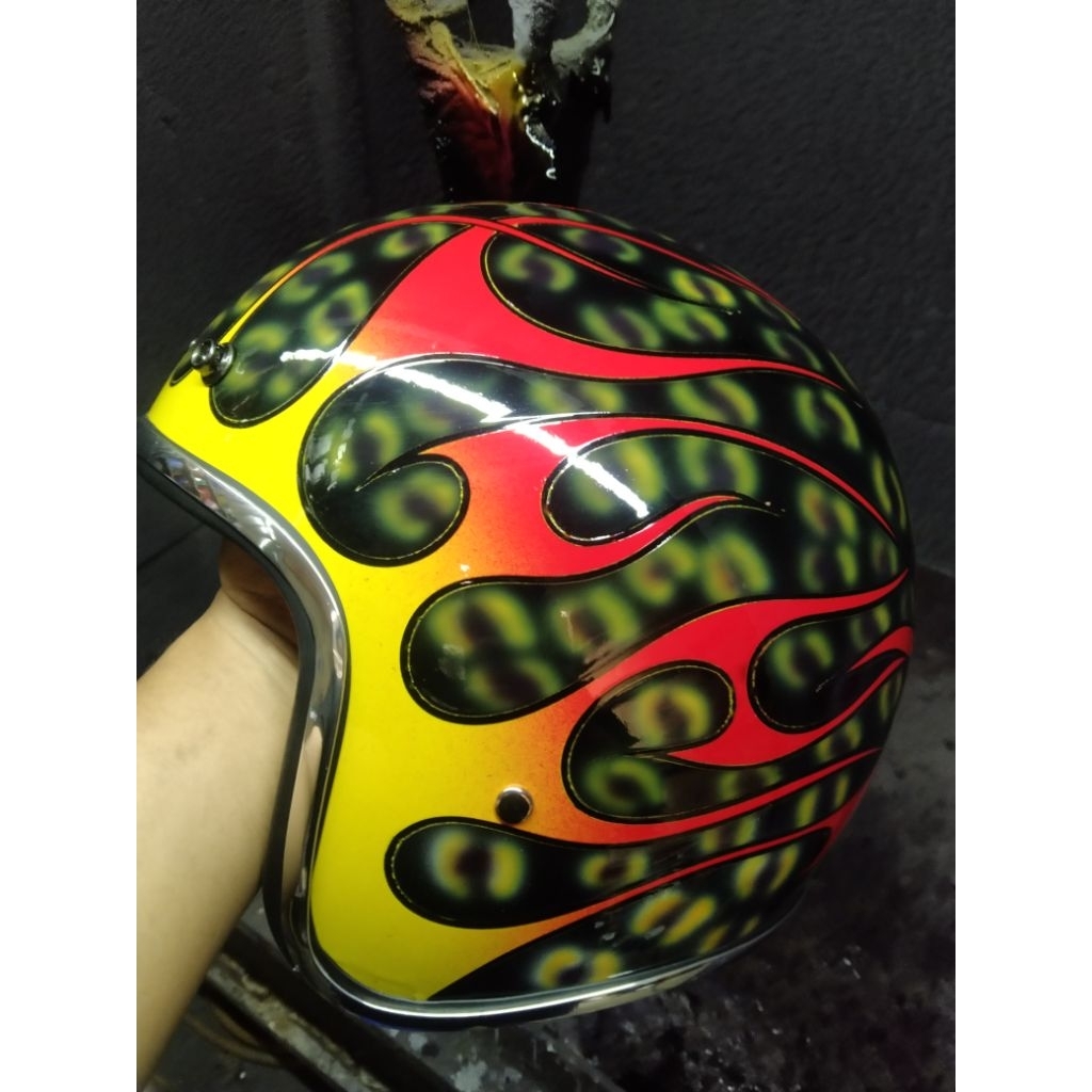 Helm Bogo custom leopard Api