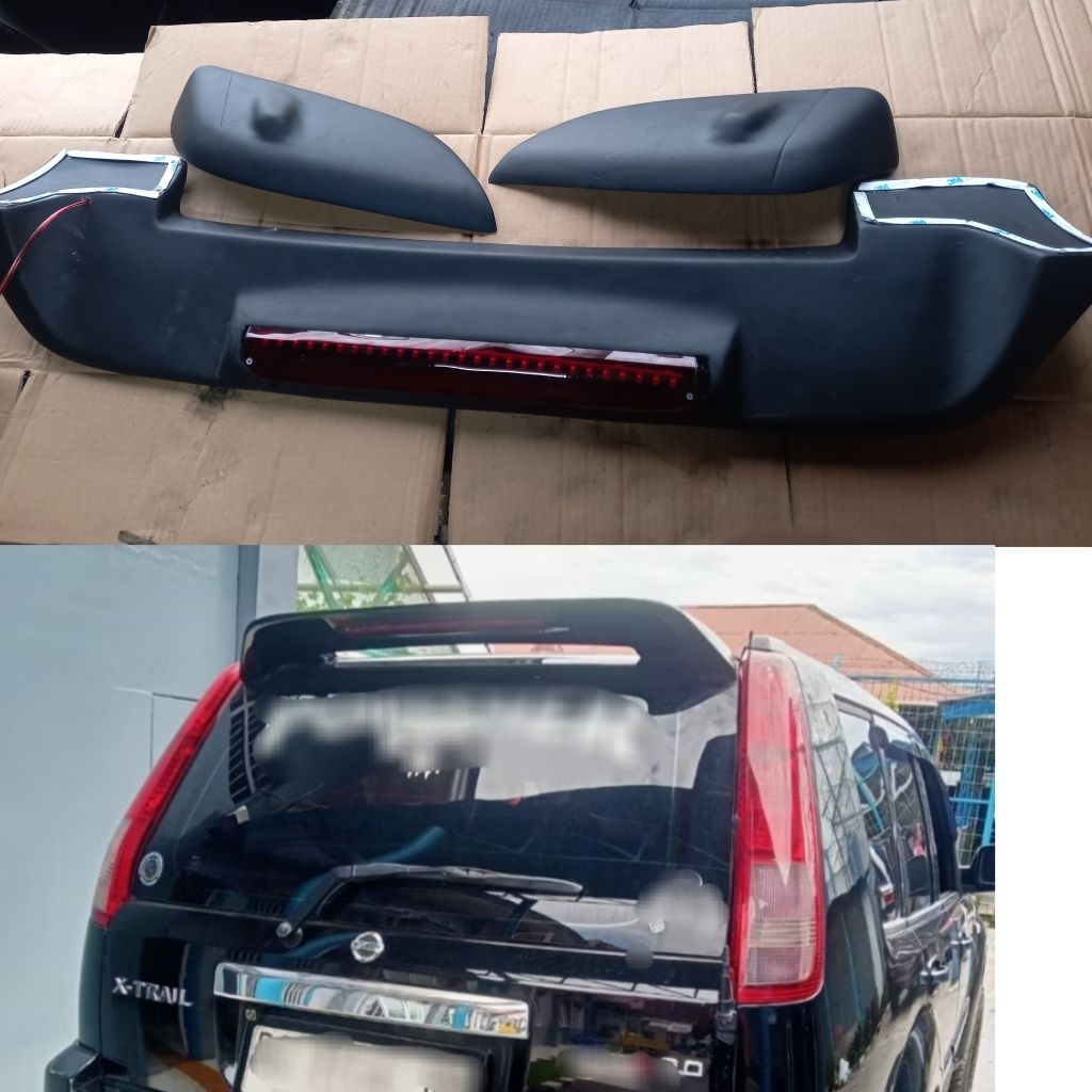 spoiler nisan xtrail T30 dan lips lampu mata sipit