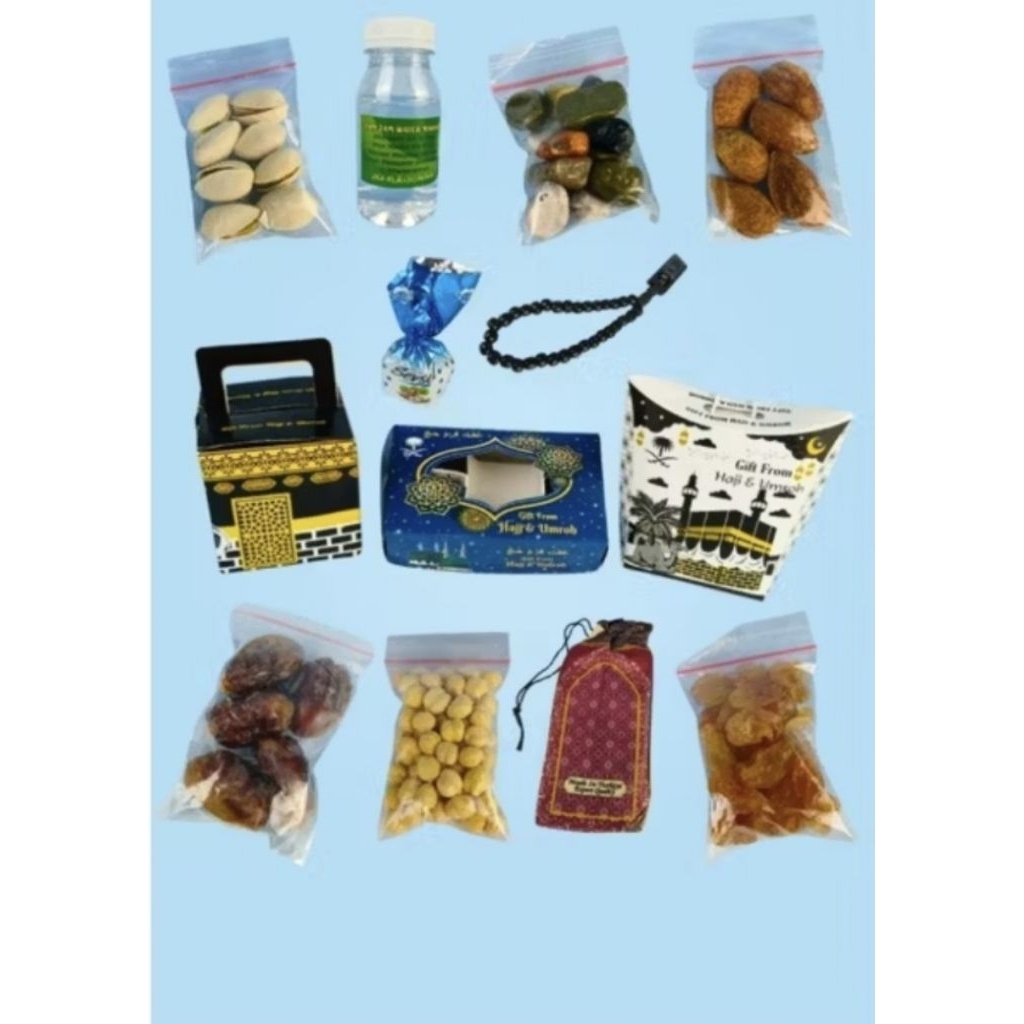 

UW 43. Paket Oleh Oleh Haji Umroh (21 Varian), Oleh Oleh Haji Umroh Lengkap, Oleh Oleh Haji Umroh Hemat
