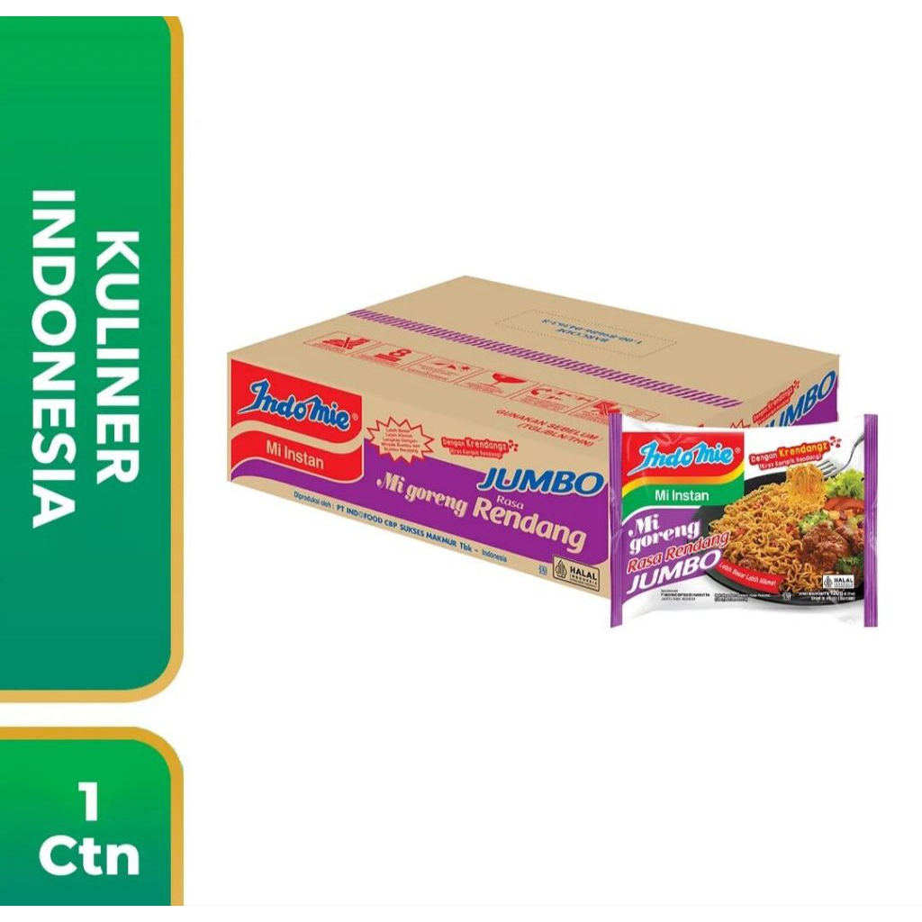 

Indomie Instan Jumbo Rendang 1 Dus isi 24 pcs