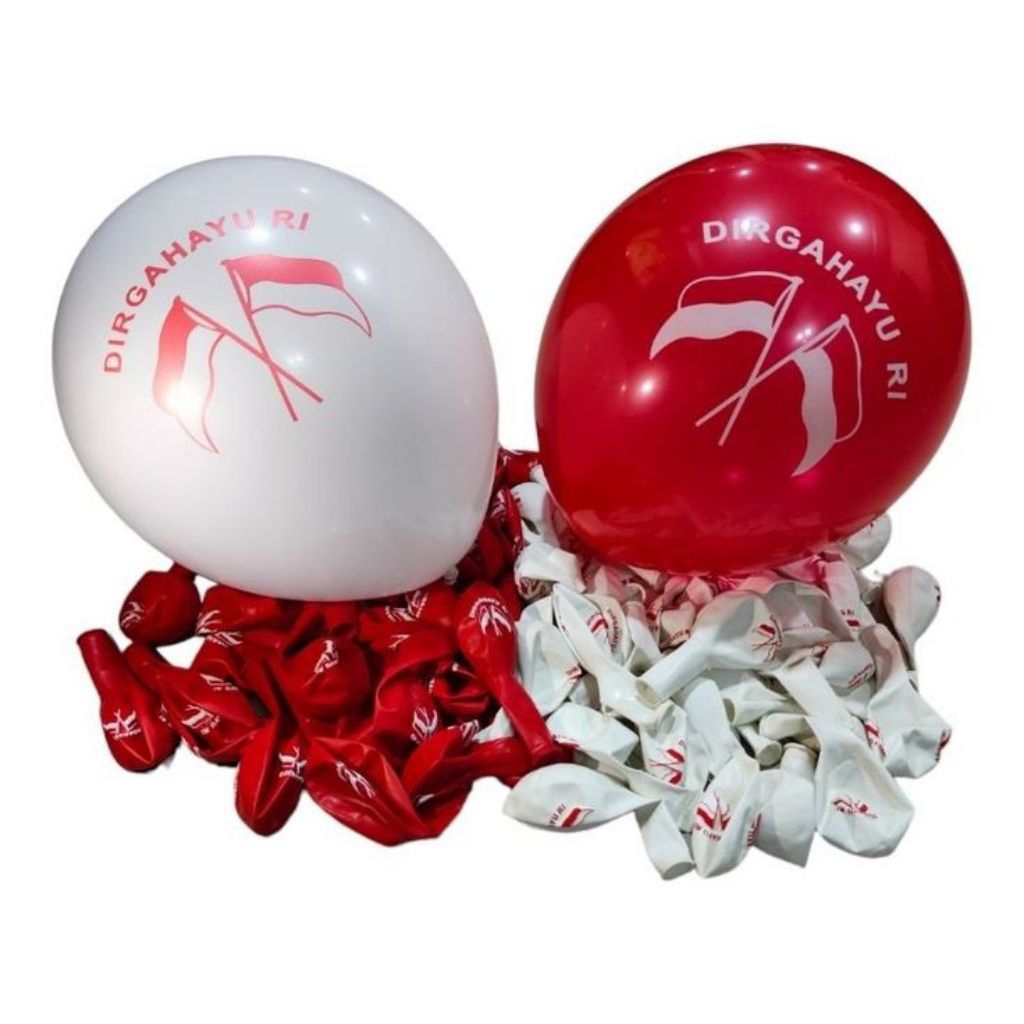 Balon Merah Putih Latex