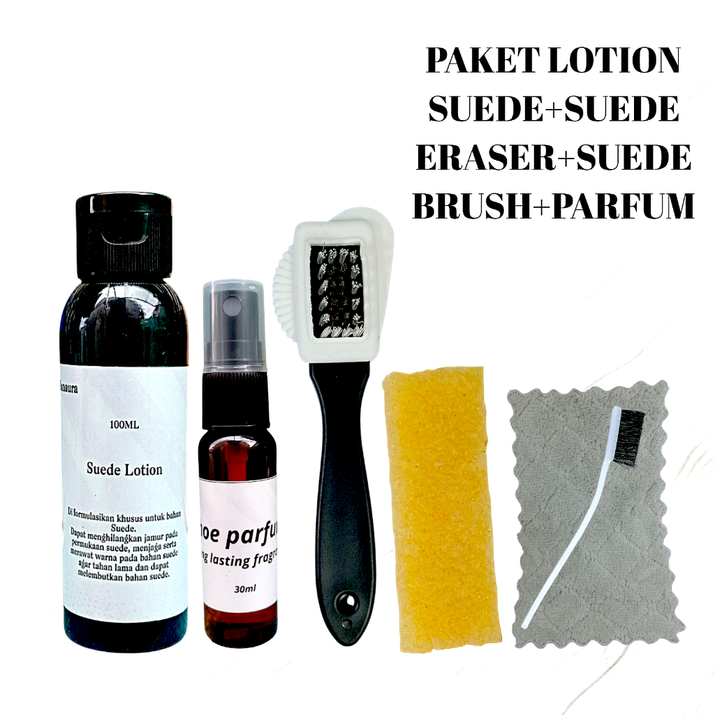 pembersih sepatu suede nubuck / lotion suede / suede eraser / paket suede eraser plus suede lotion /