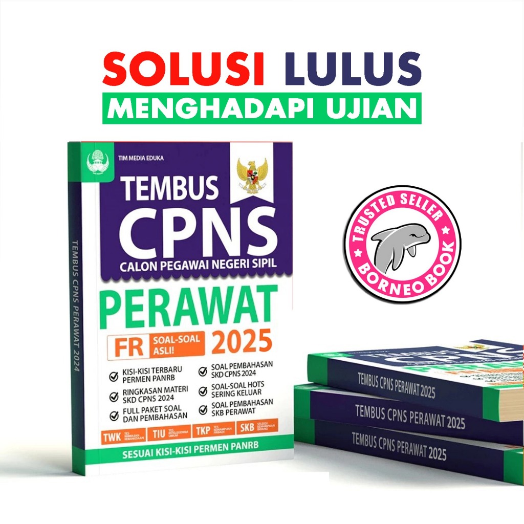 BUKU TEMBUS CPNS PERAWAT 2025 - TWK-TIU-TKP-SKB TERLENGKAP