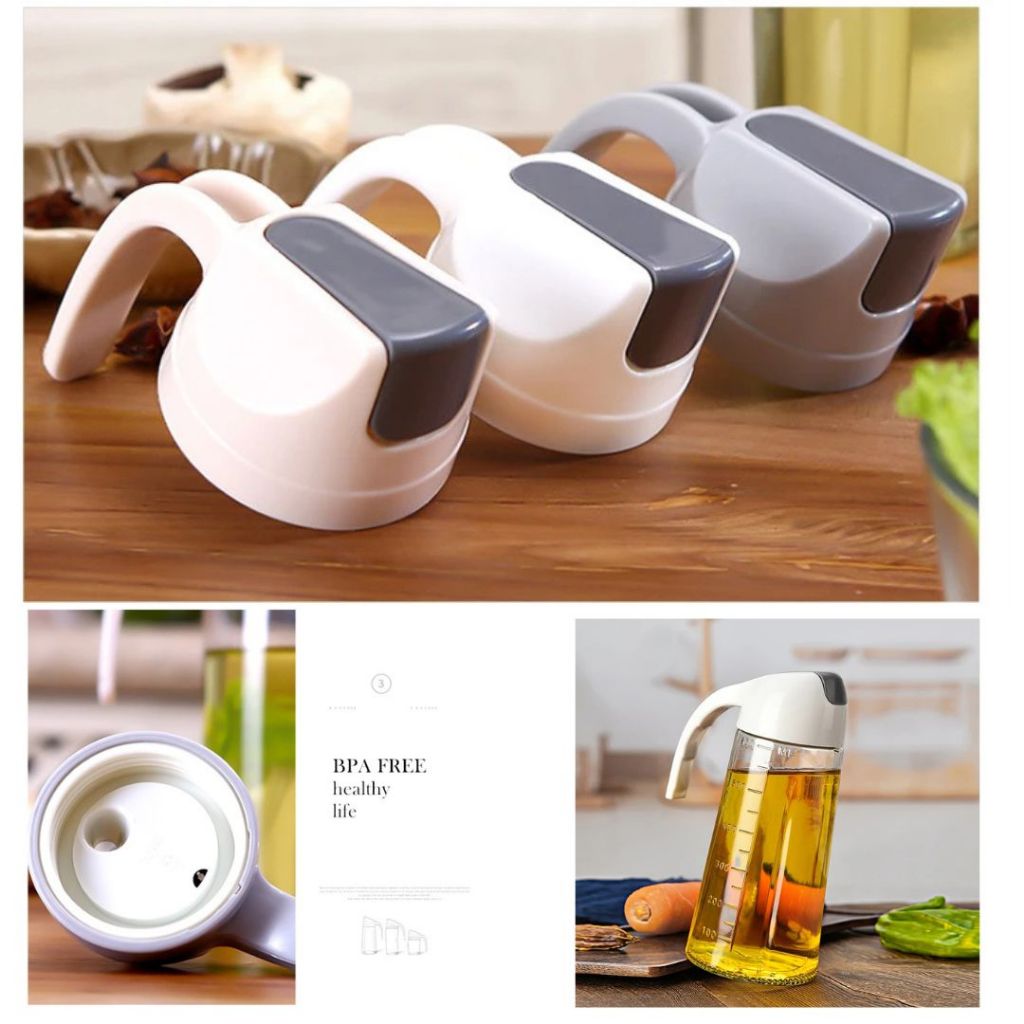Botol Minyak Serbaguna Seasoning Glass Ukuran 630m Bonus Box