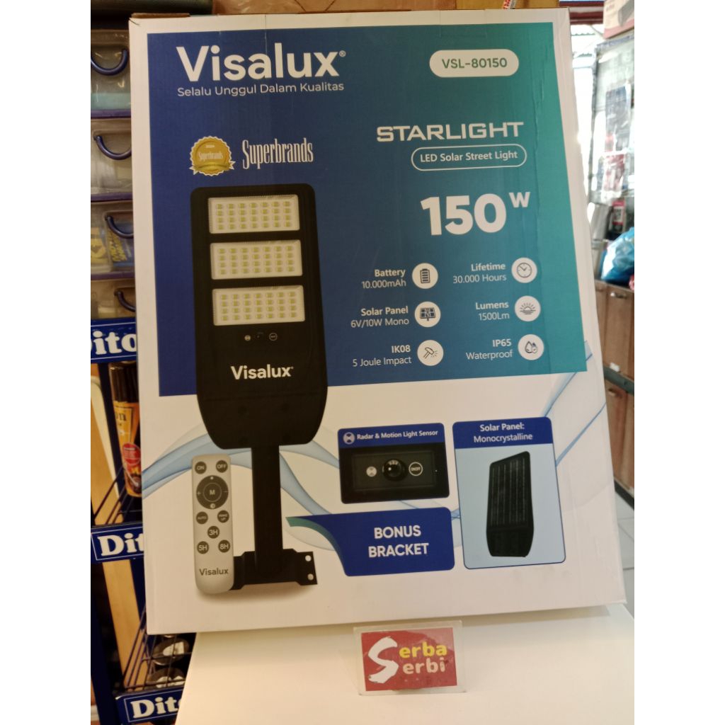 *VSL-80150 VISALUX*Lampu jalan waterproff sorot solar street light 150w led