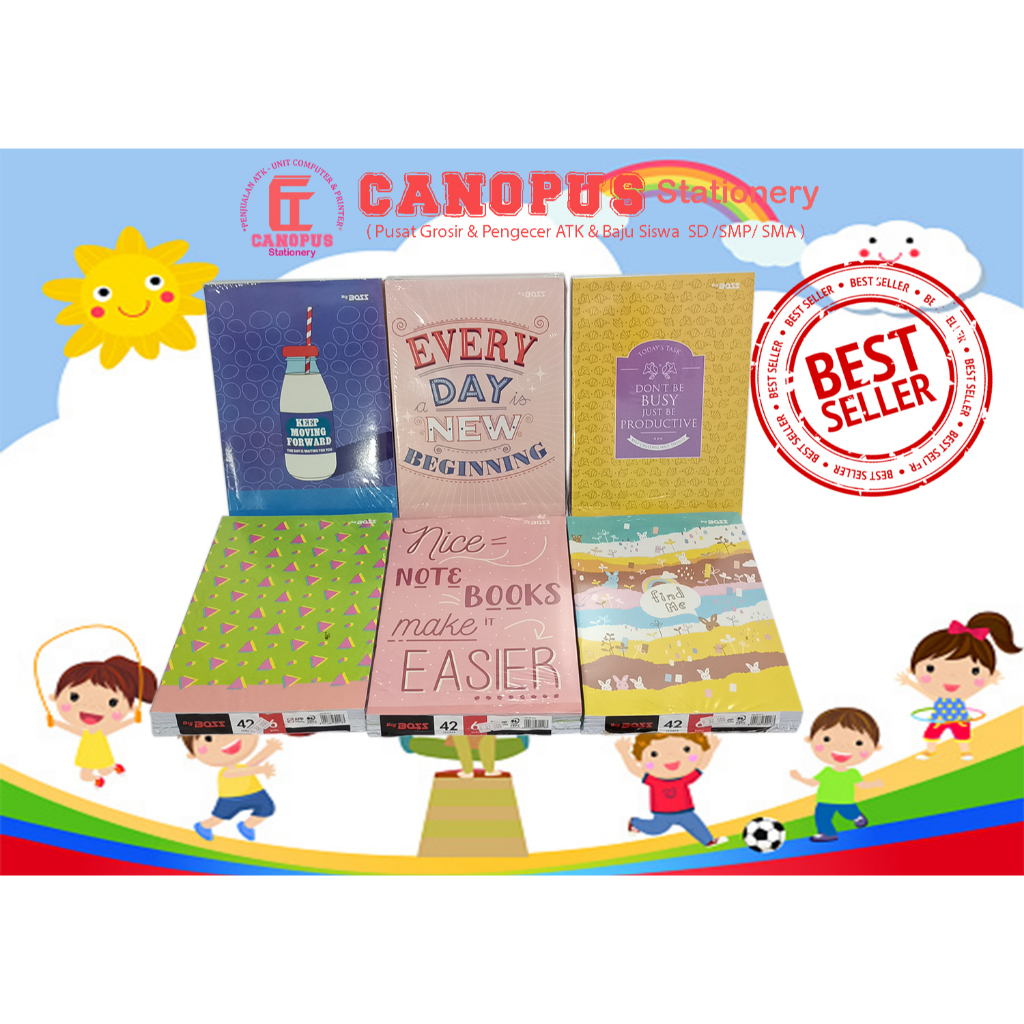 

Buku tulis Big Bos 42 Lembar - Buku big bos 42 lembar 1 pak isi 6 hrga satua