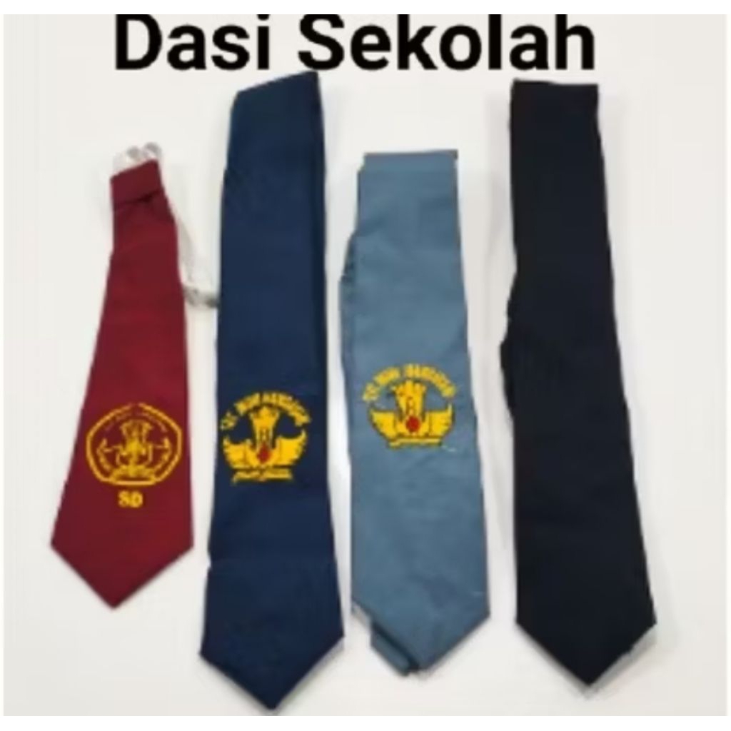 DASI SEKOLAH SD SMP SMA dan dasi hitam polos cowok / cewek  / 1 pcs