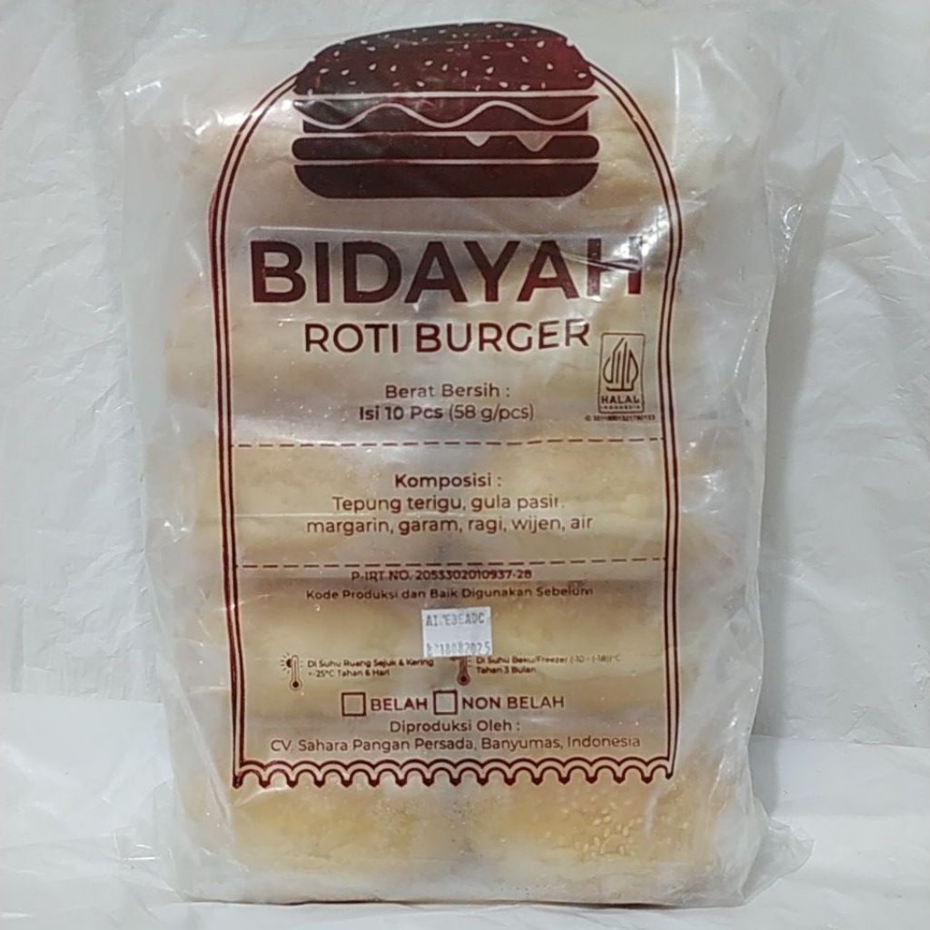 

Roti Burger Wijen isi 10