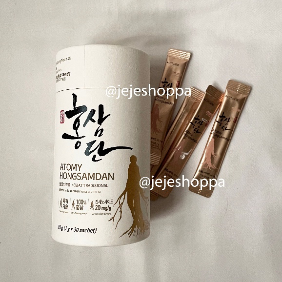 

Atomy Hongsamdan Red Gingseng Korea 1 botol isi 30 sachet Vitalizer