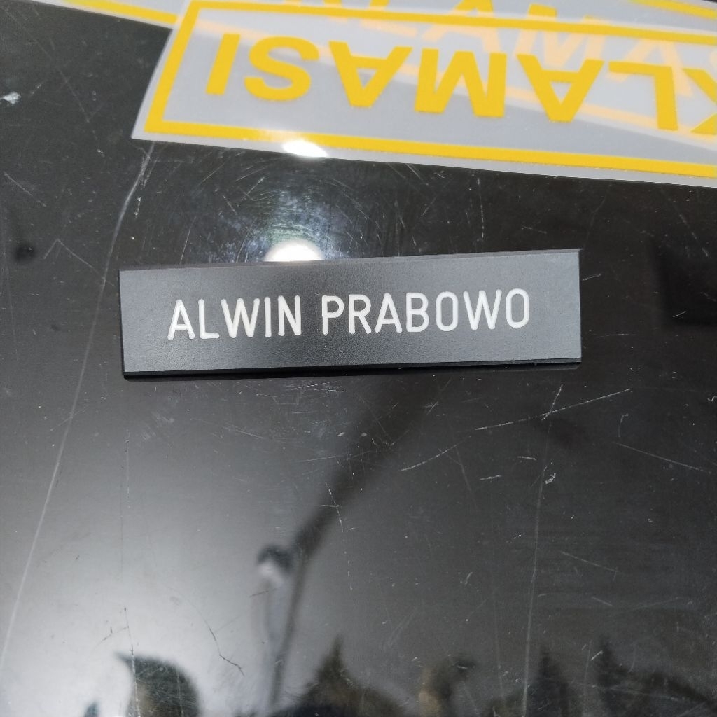 

Nama Dada/Name Tag Ready Stok Bahan Berkualitas