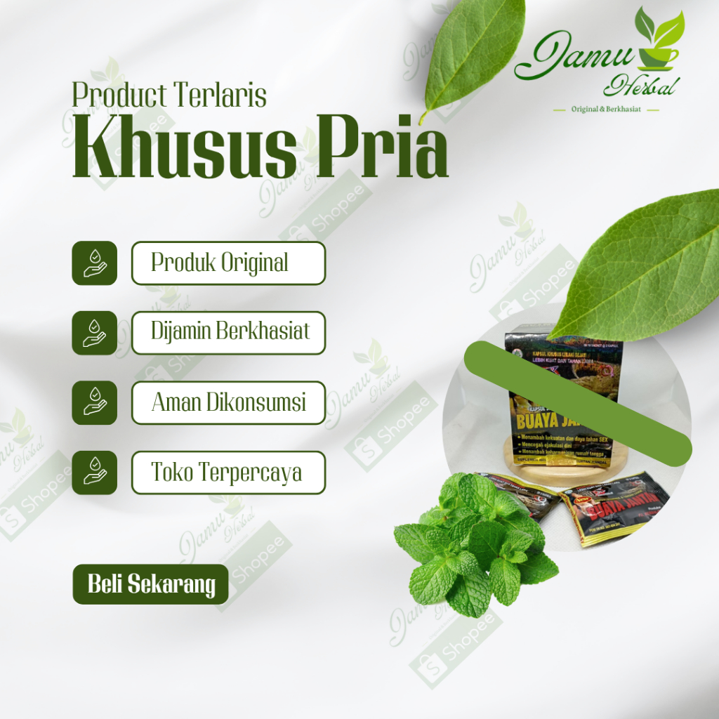 asli//buaya//original//jantan//10X//kapsul