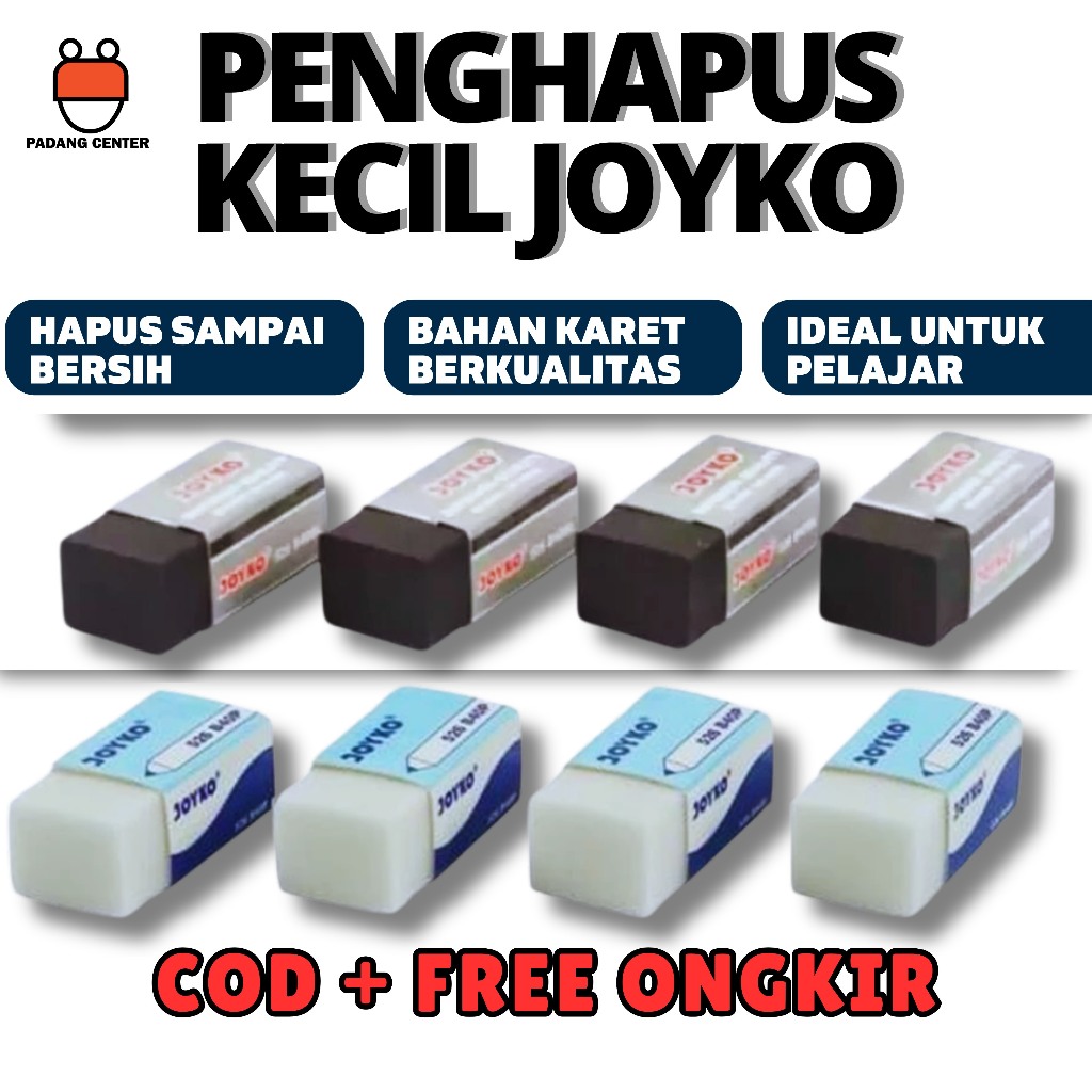 

Penghapus Kecil Joyko ER-101A 1pcs | Penghapus Pensil Mini Satuan Lucu Murah untuk Sekolah & Kantor - Joyko Original