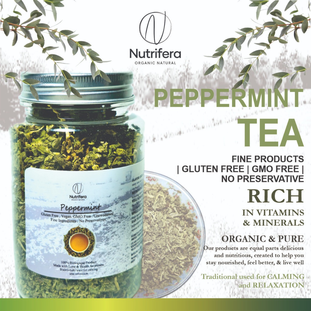 

NUTRIFERA Taiwan Peppermint Tea Import / Teh Peppermint / Teh Kesehatan 10gr - 100gr