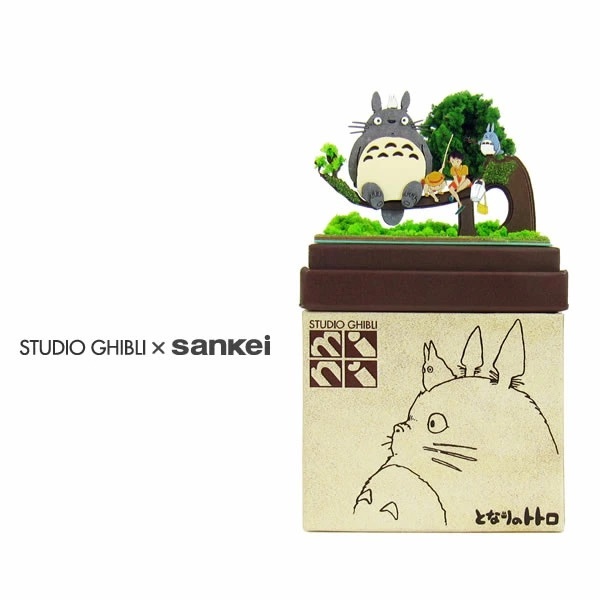 Sankei Miniatuart Studio Ghibli My Neighbor Totoro Mini Paper Kit Pajangan Diorama Limited Edition