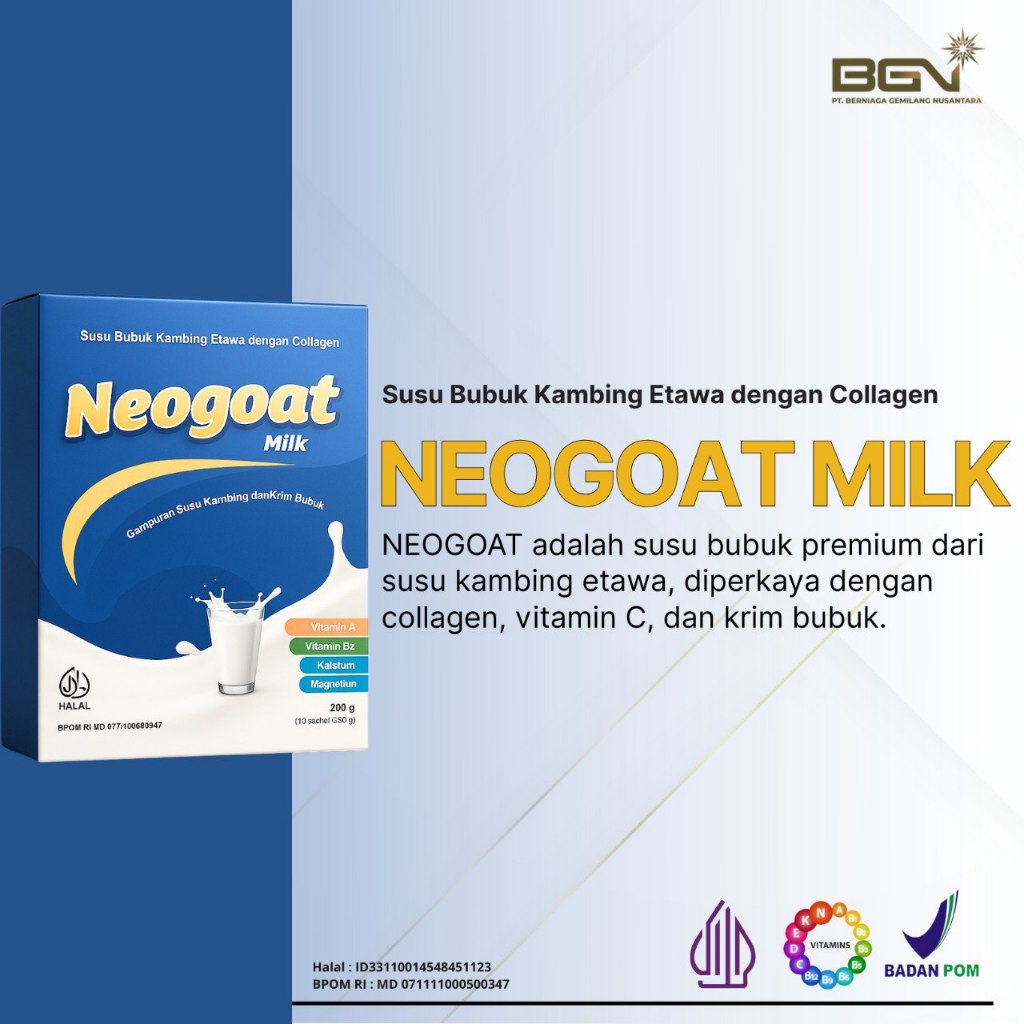 

NEOGOAT susu kambing etawa mengatasi sakit sendi dan pernapasan