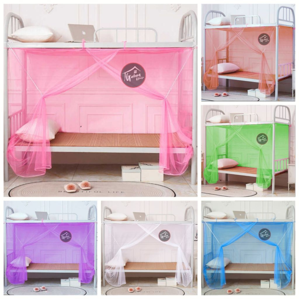 Kelambu kotak Gantung Ukuran 120X200 | Kelambu Tidur Anti Serangga