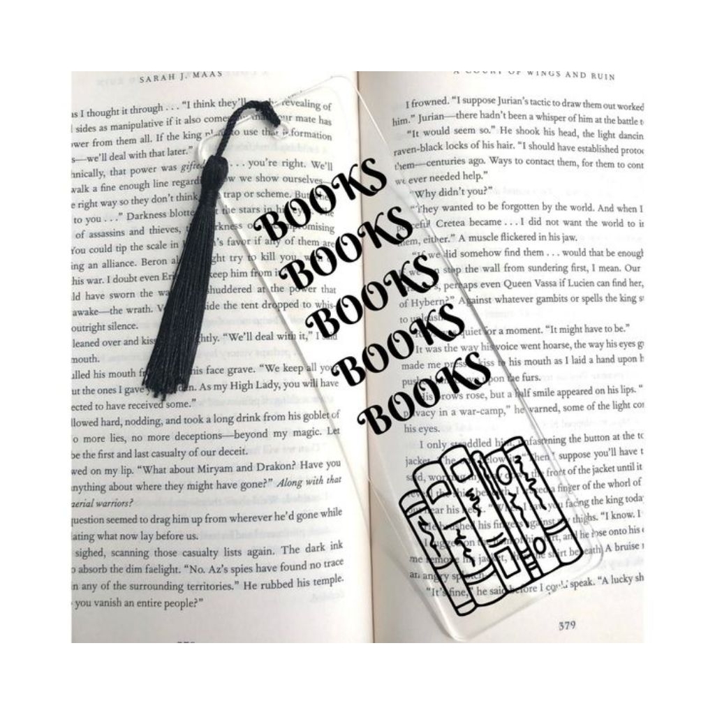 

Bookmark Akrilik Bening Tulisan Cutting Stiker Custom