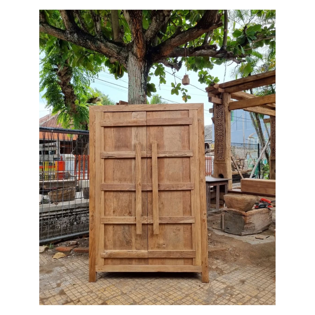 (Kayu Lama) Lemari makan kayu jati rustic antik
