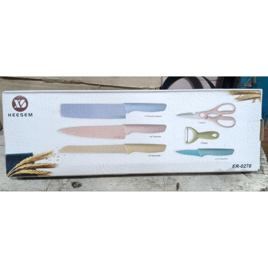 Pisau set 6pcs heesem ER-0278