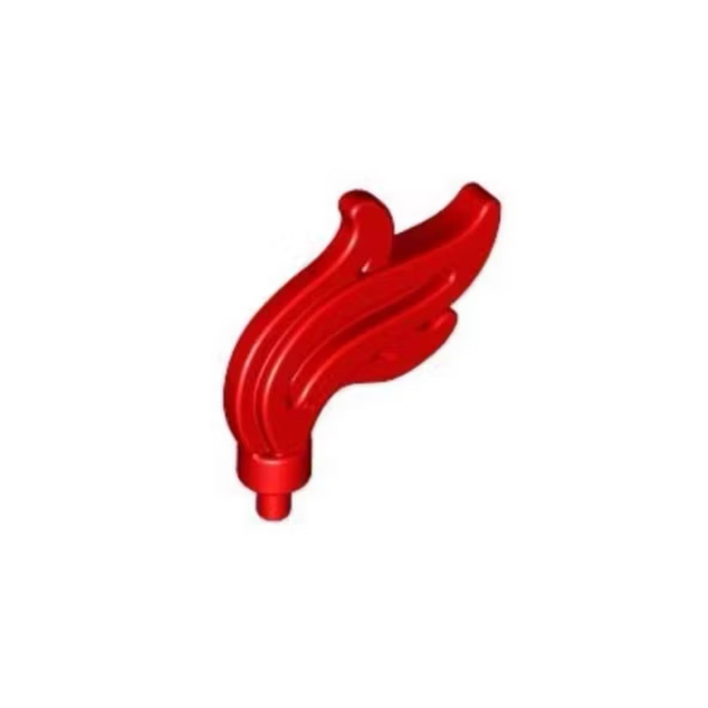 Lego part Plume Feather Red