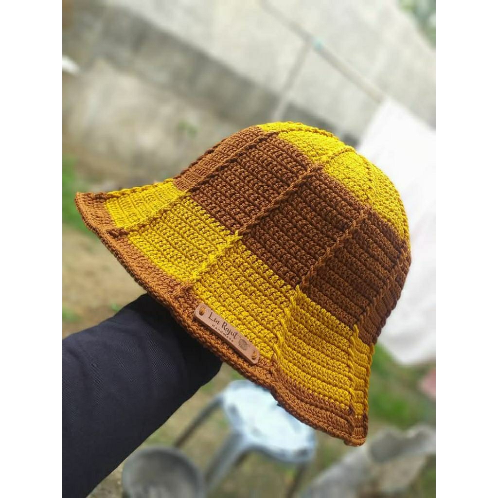 Bucket hat Rajut/Handmade❤/dewasa