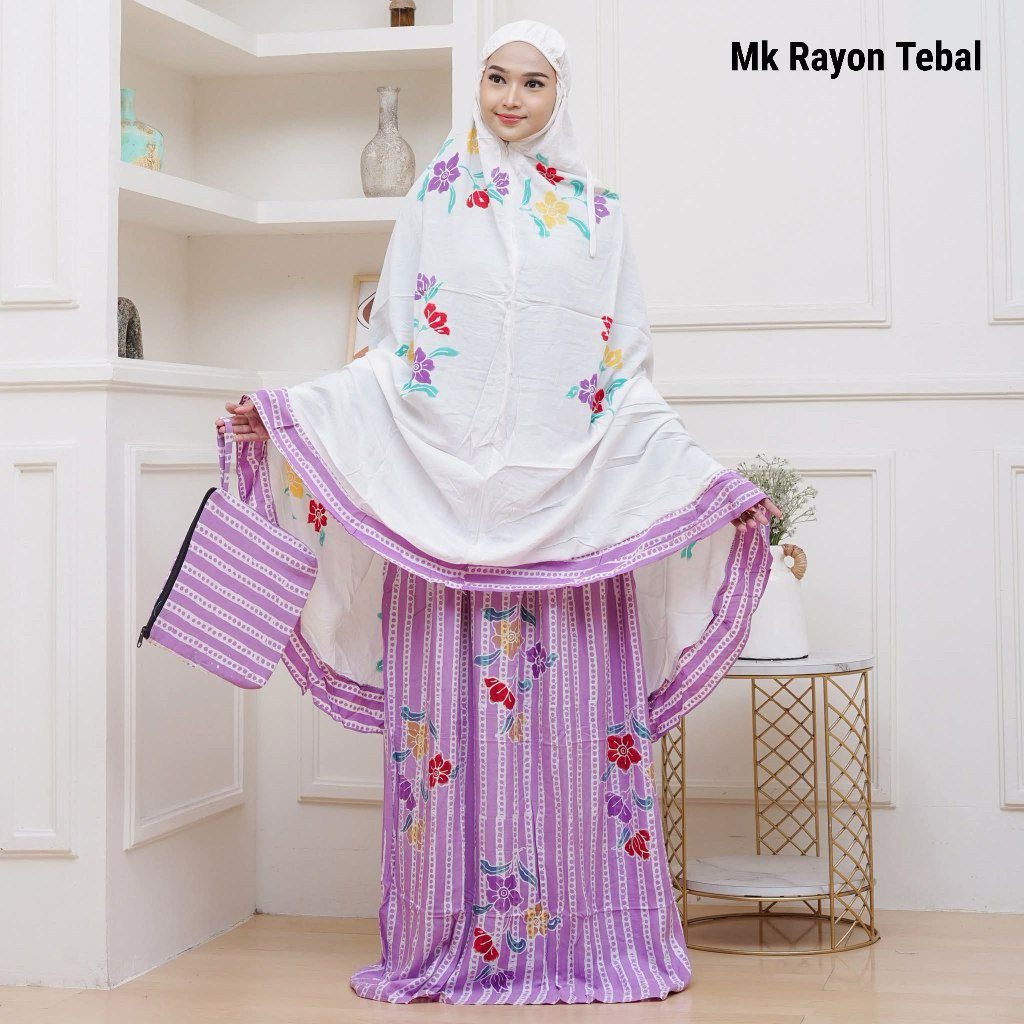 MUKENA RAYON JUMBO BATIK CAP PEKALONGAN