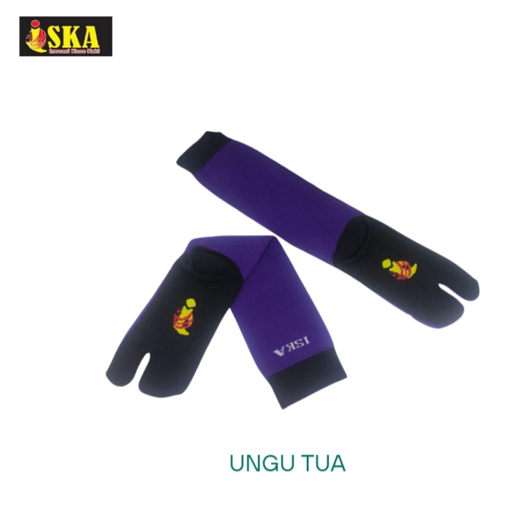 Iska Kaos Kaki Artis Model Jempol Polos Warna Ungu Tua