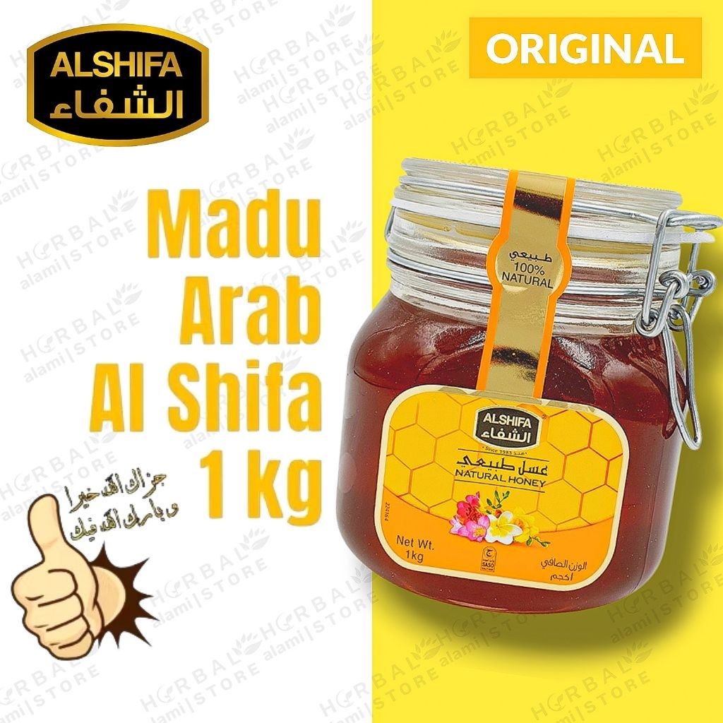 

MADU AL - SHIFA 1KG IMPOR - ASLI ORIGINAL Segel Hologram - Madu Arab Saudi