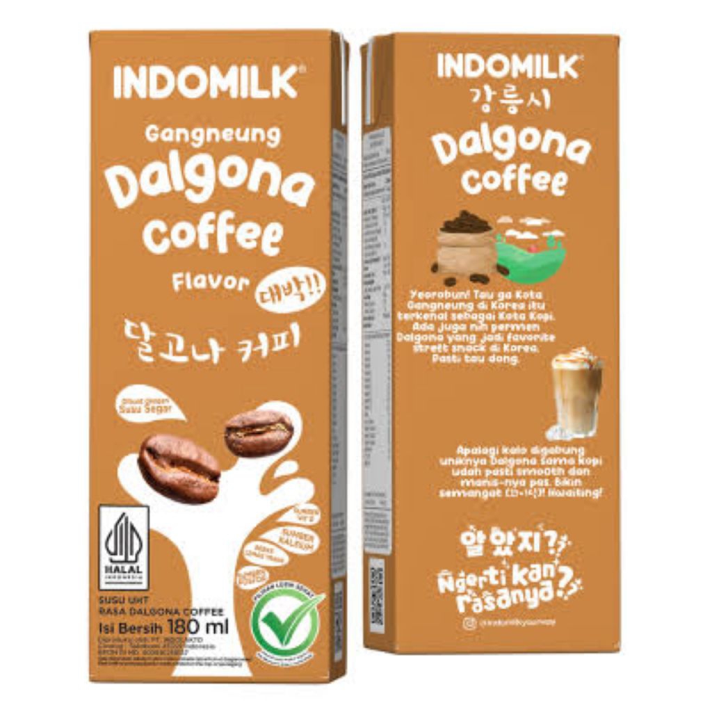 

INDOMILK SEOUL UHT RASA DALGONA COFFEE 180ML