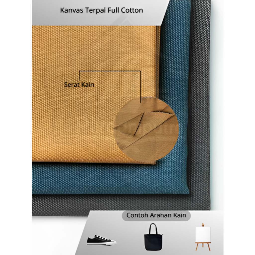 Bahan Tas Kain Kanvas Terpal Kanvas Marsoto Tebal