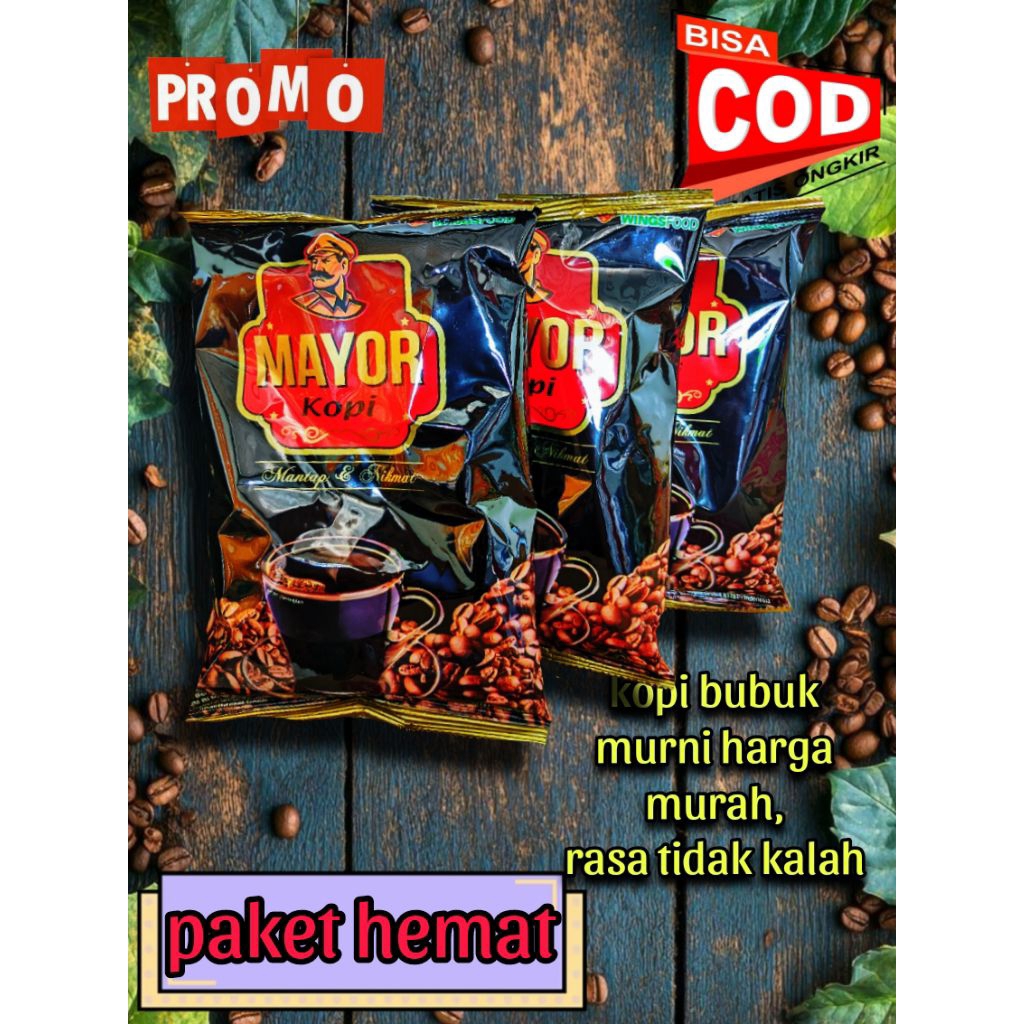 

kopi bubuk mayor||kopi murah||kopi murah 3pcs||kopi enak||kopi bubuk 120gram||kopi murni