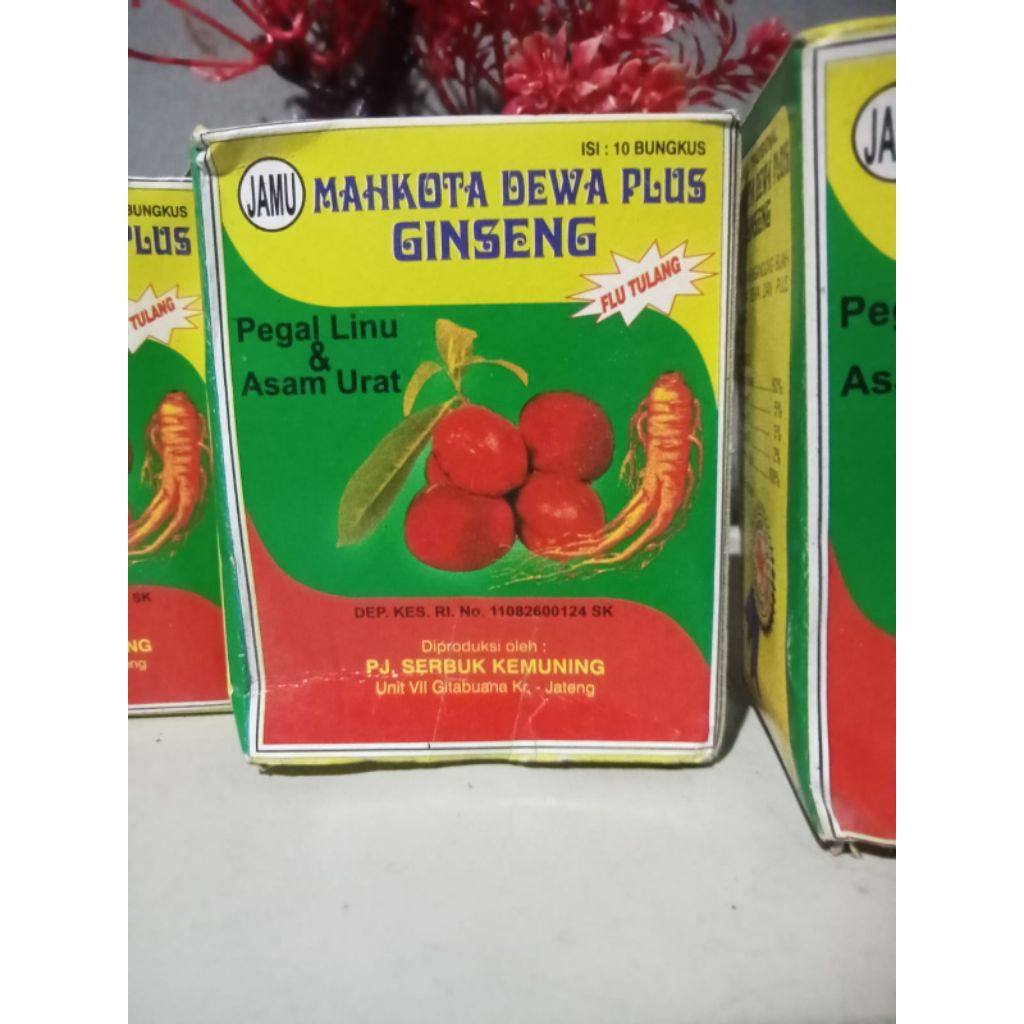 MAHKOTA DEWA plus GINGSENG serbuk herbal