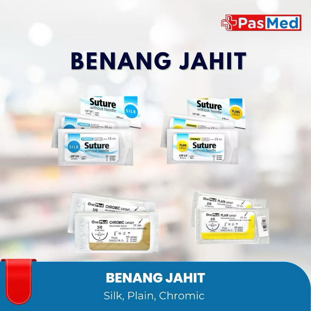 BENANG NEEDLE CATGUT CHROMIC ONEMED