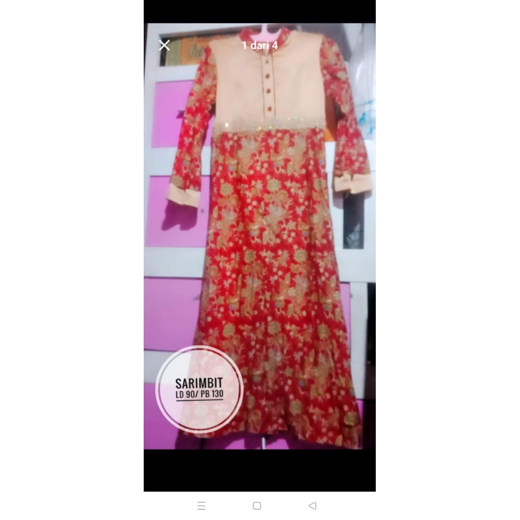 preloved gamis sarimbit