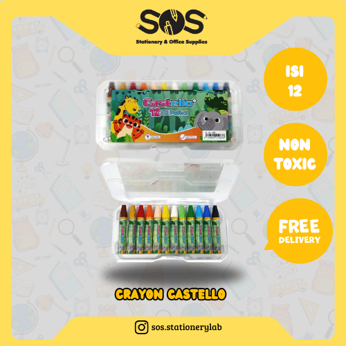 

Crayon Castello Oil Pastel 12 Warna