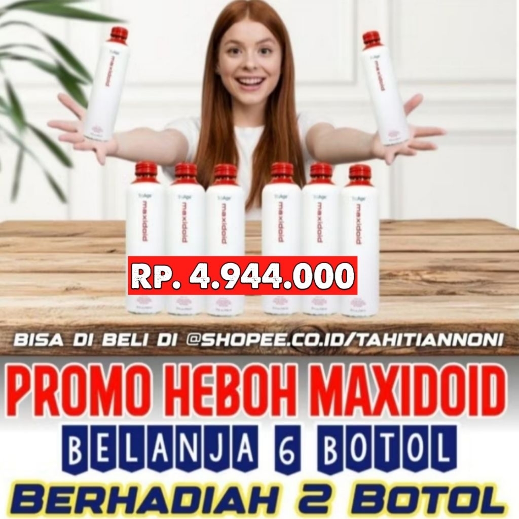 Promo Beli 6 Gratis 2 Botol TNM Maxidoid Free Sloki Obat Herbal Alami Alergi Asma Batu empedu Batu g