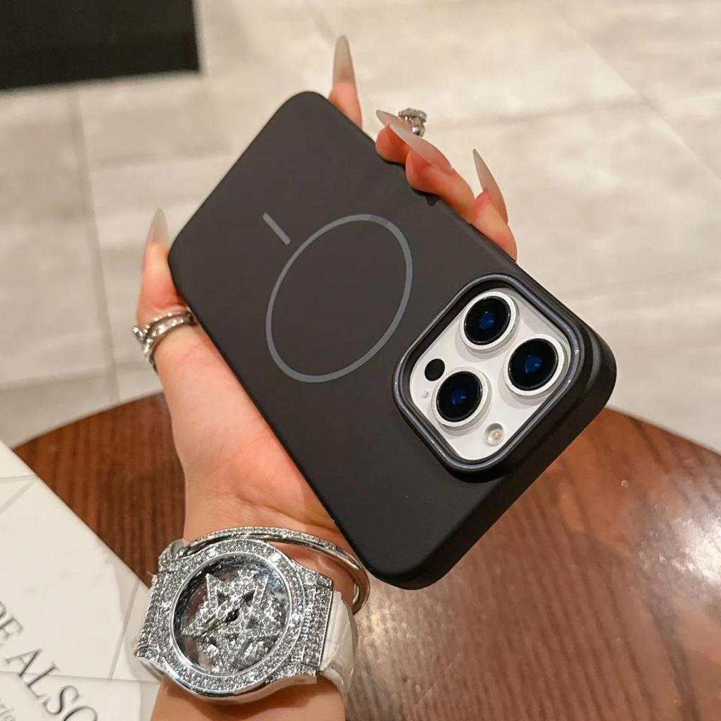 Hard case magnetic premium warna iphone 11 12 13 14 15 16 plus pro max e magsafe casing slim terbaru
