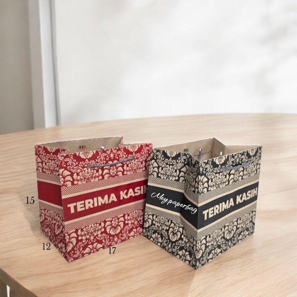 

Paper Bag Pia Terima Kasih Uk 17x12x16