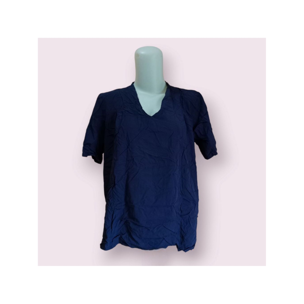 LIKE NEW HARDWARE/Kemeja wanita/Kemeja navy/Baju wanita