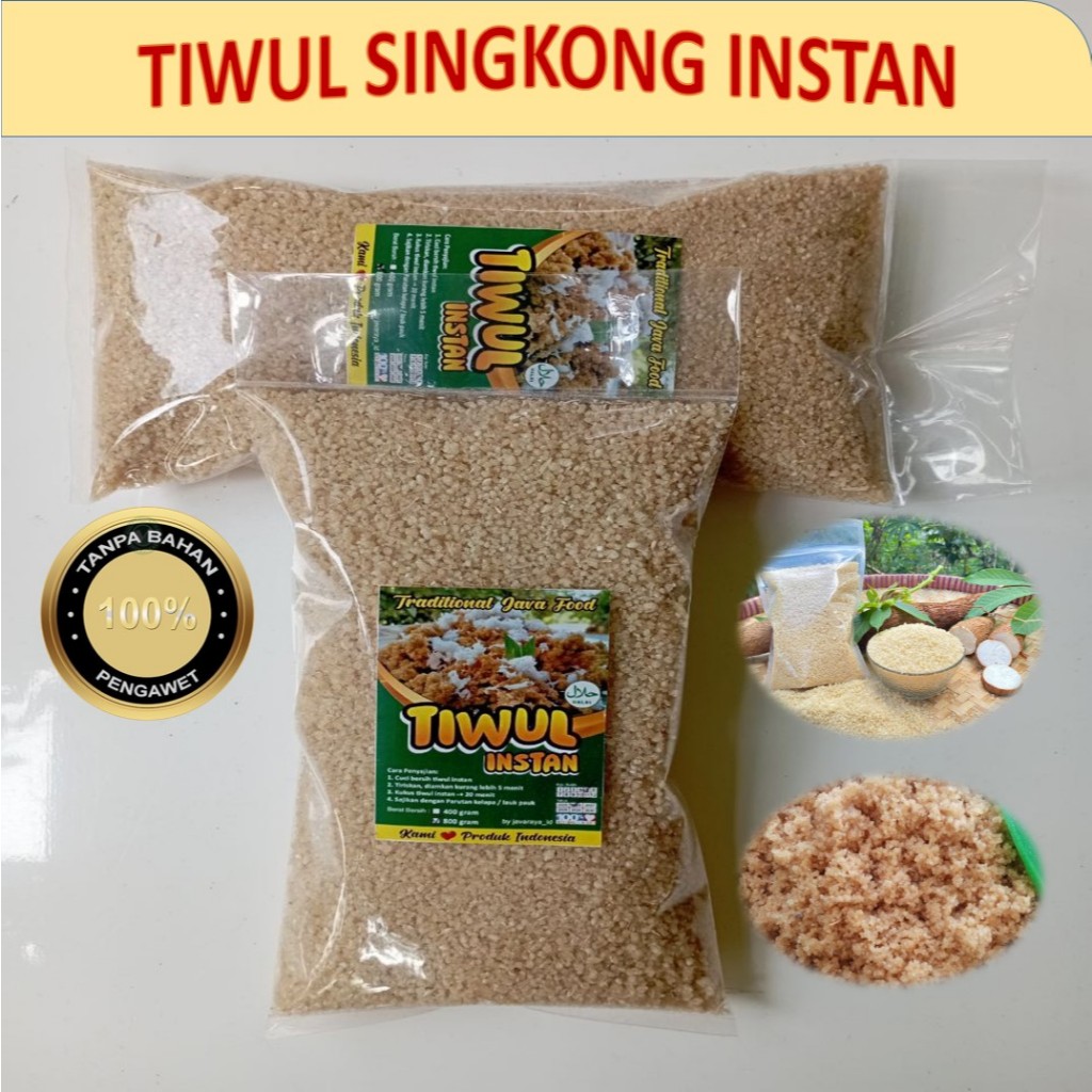 

Beras Oyek Singkong, Tiwul Singkong Instan