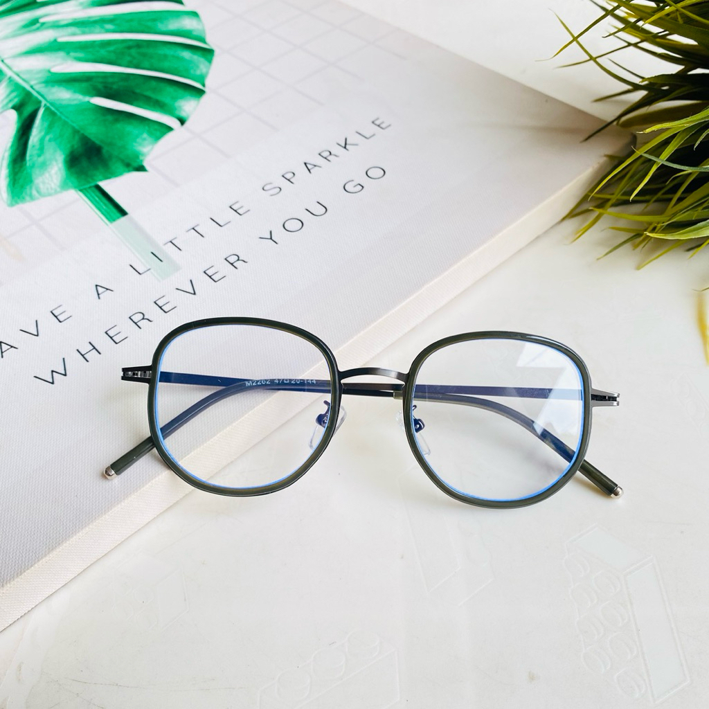 Frame kacamata Oval Titanium Ringan kode Davin