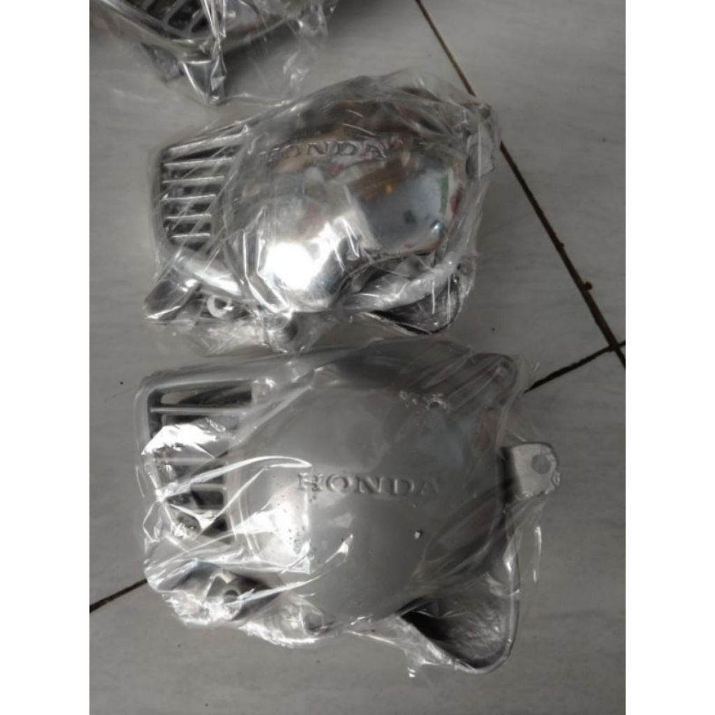 Cover tutup kalter bak blok mesin Honda c70 PNP Grand Supra set kanan kiri