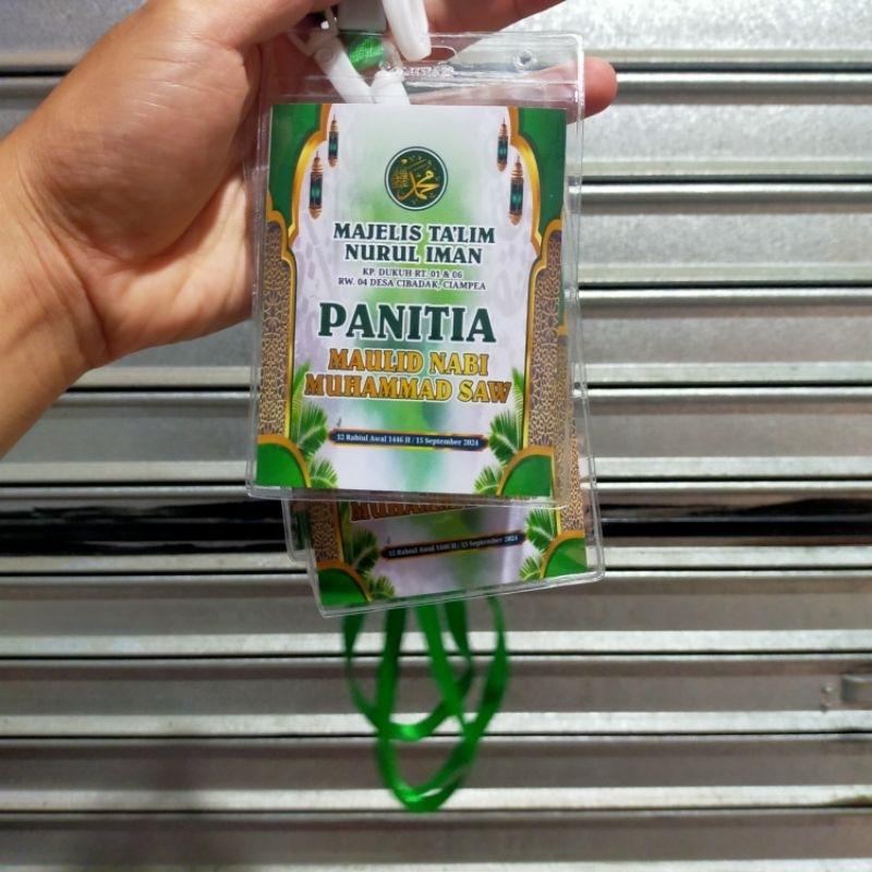 

NAMETAG 9.8 X 13 CM PANITIA NAMA ID CARD CETAK KARTU TANDA PENGENAL NAMER TAG
